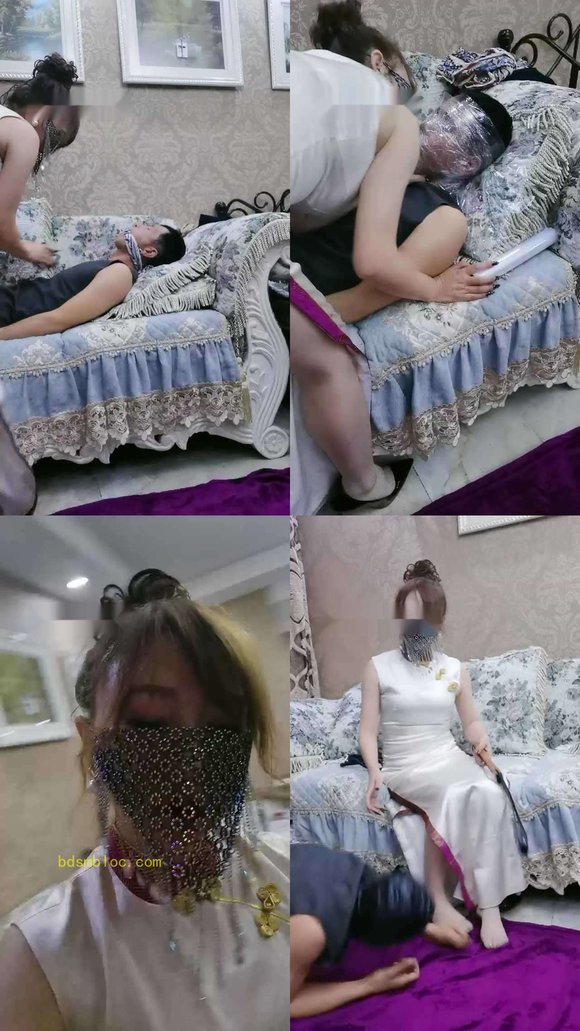 【魔鬼天使】保鲜膜窒息/捆绑封嘴/喂圣水