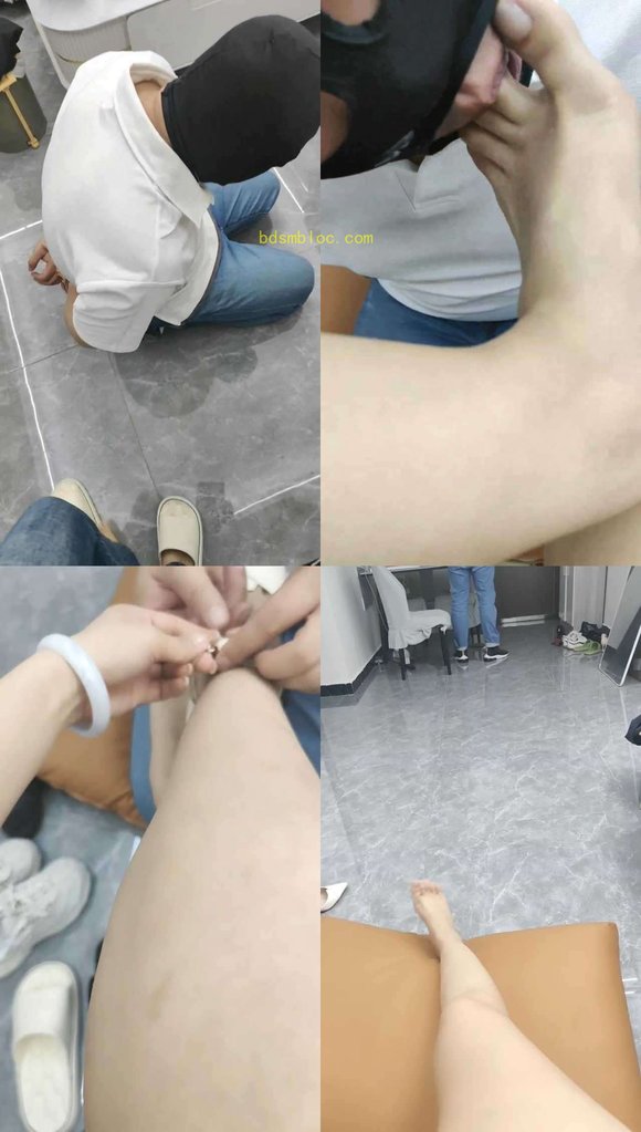 【奶糖】反绑家奴-袜子塞嘴-物化家具-脚喂酸奶