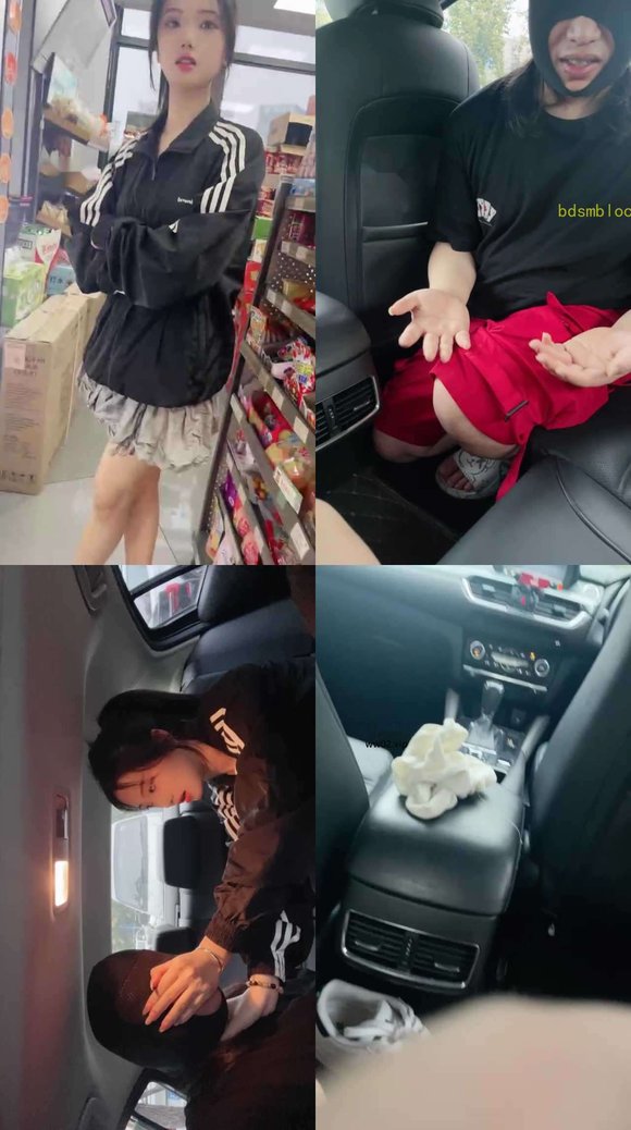 【素人挖掘机】开发颜值素人车内白袜虐