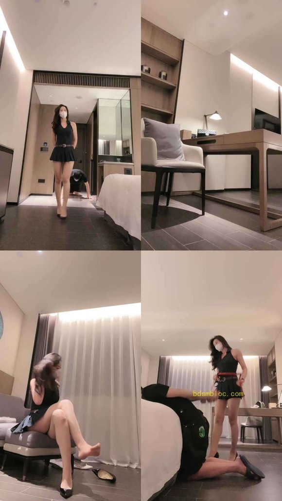 【禾未】保鲜膜裹头窒息/重度鞭打/高跟美腿踩/踢踹