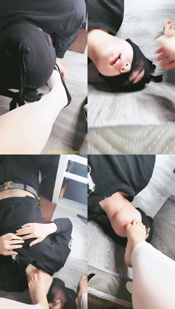 【玉美人】白丝鞋底恋足舔