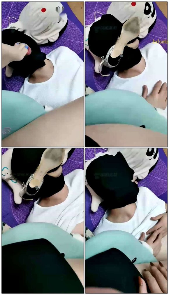 【冰城丶玫姿】踩脸舔脚，虐乳