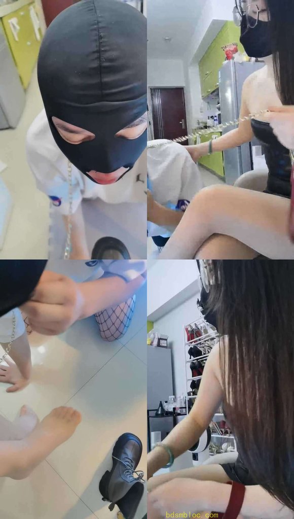 【月色】脏短靴踩虐/清理脏鞋底/闻鞋窝
