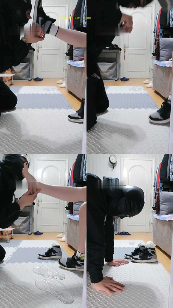 【肆虐】运动后AJ原味袜羞辱