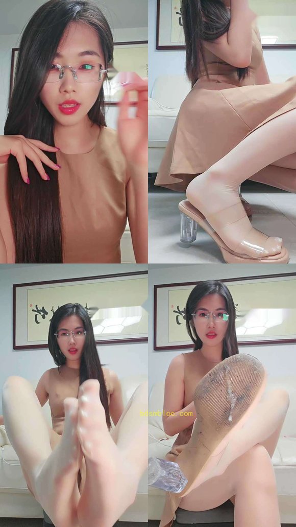 【嘉妮S】第一视角口水丝足