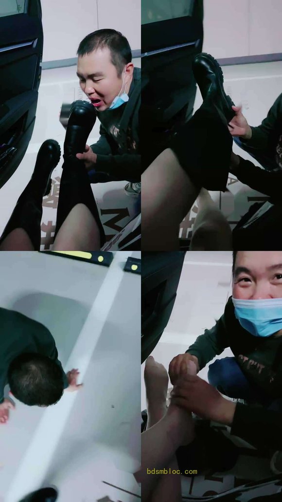【甜心教主】户外车库舔鞋/舔鞋/骑马