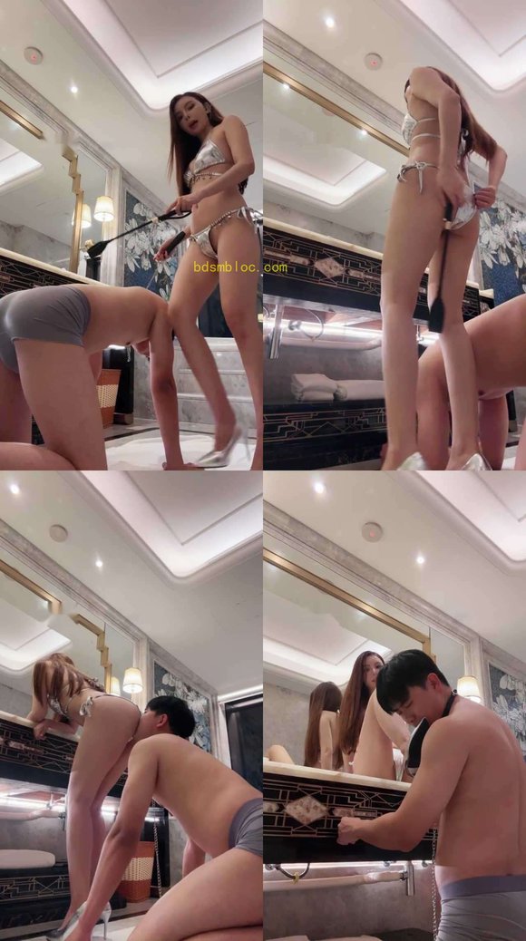 【玉兔】性感白富美S-高档酒店诱惑服务生做奴