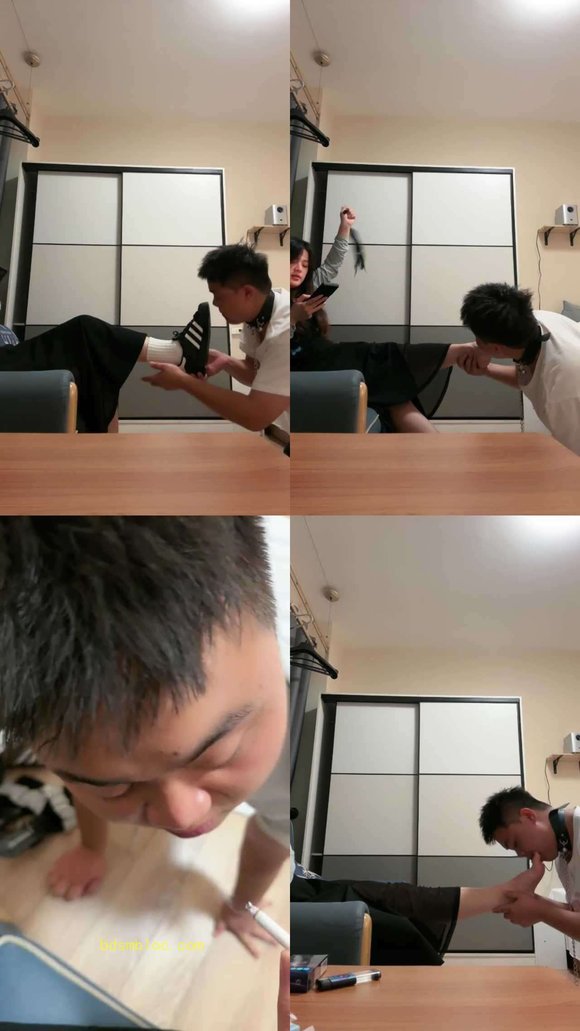【子熙大人】品尝脏鞋白棉袜/鞋抽耳光/裸足深喉