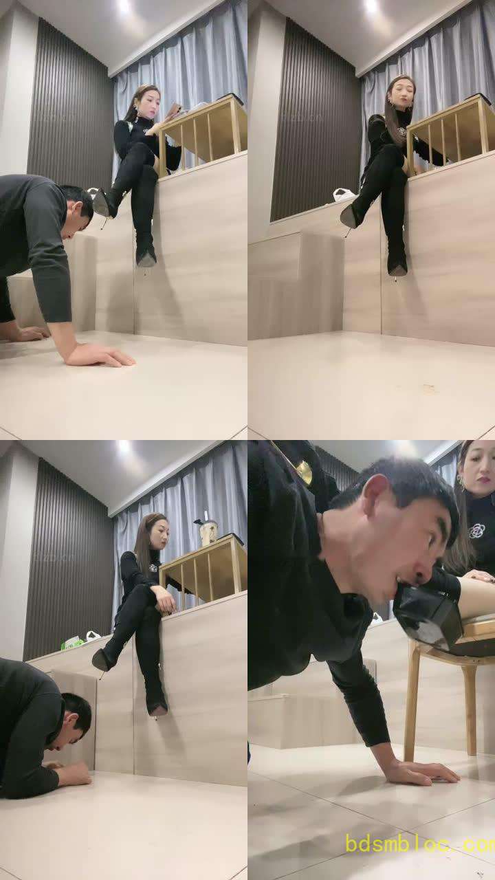 【魅儿】跪爬狗伺候主人用餐