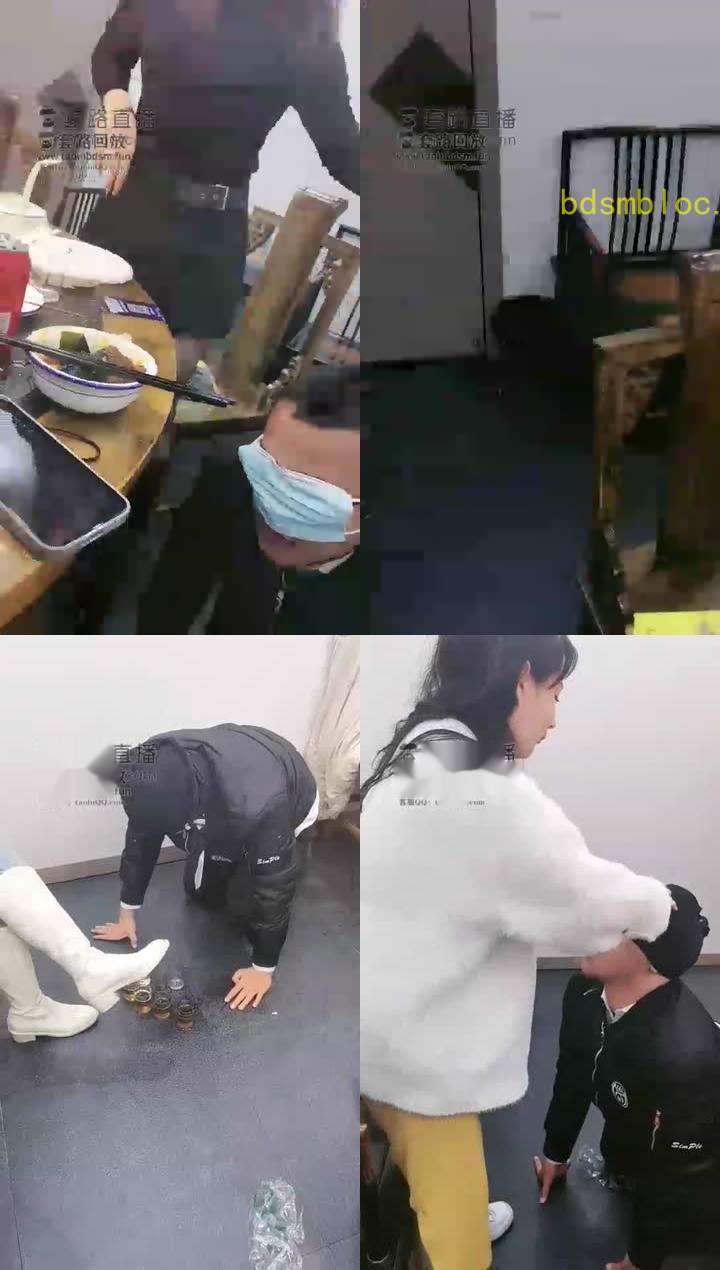 【萝莉糖糖s】火锅店边吃饭边拉黄巾
