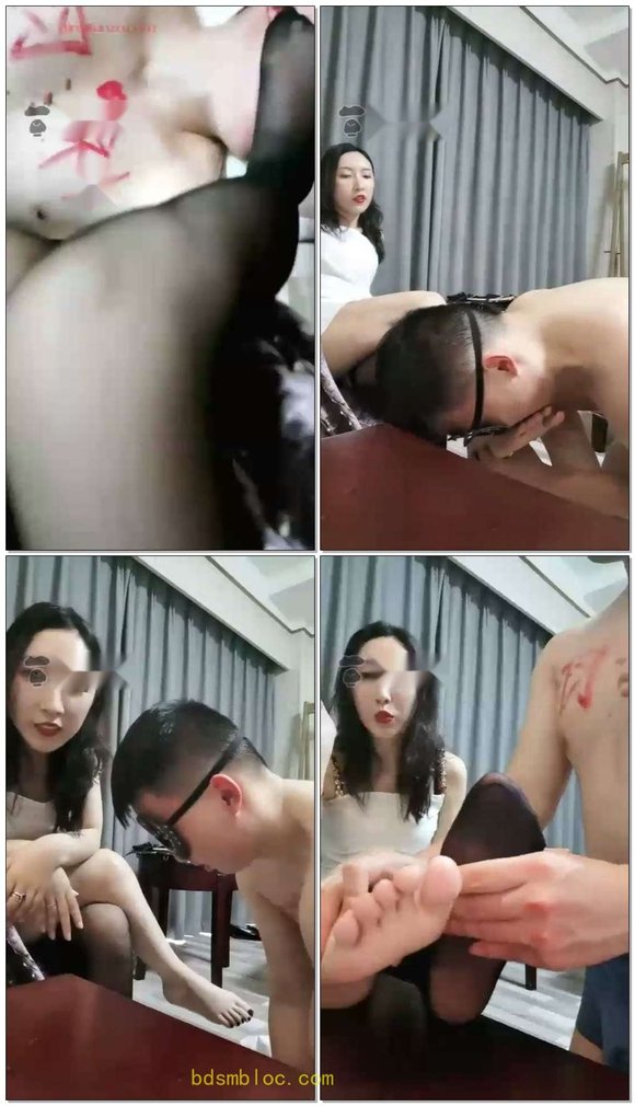 【羽殿下】黑丝捂口鼻窒息舔脚