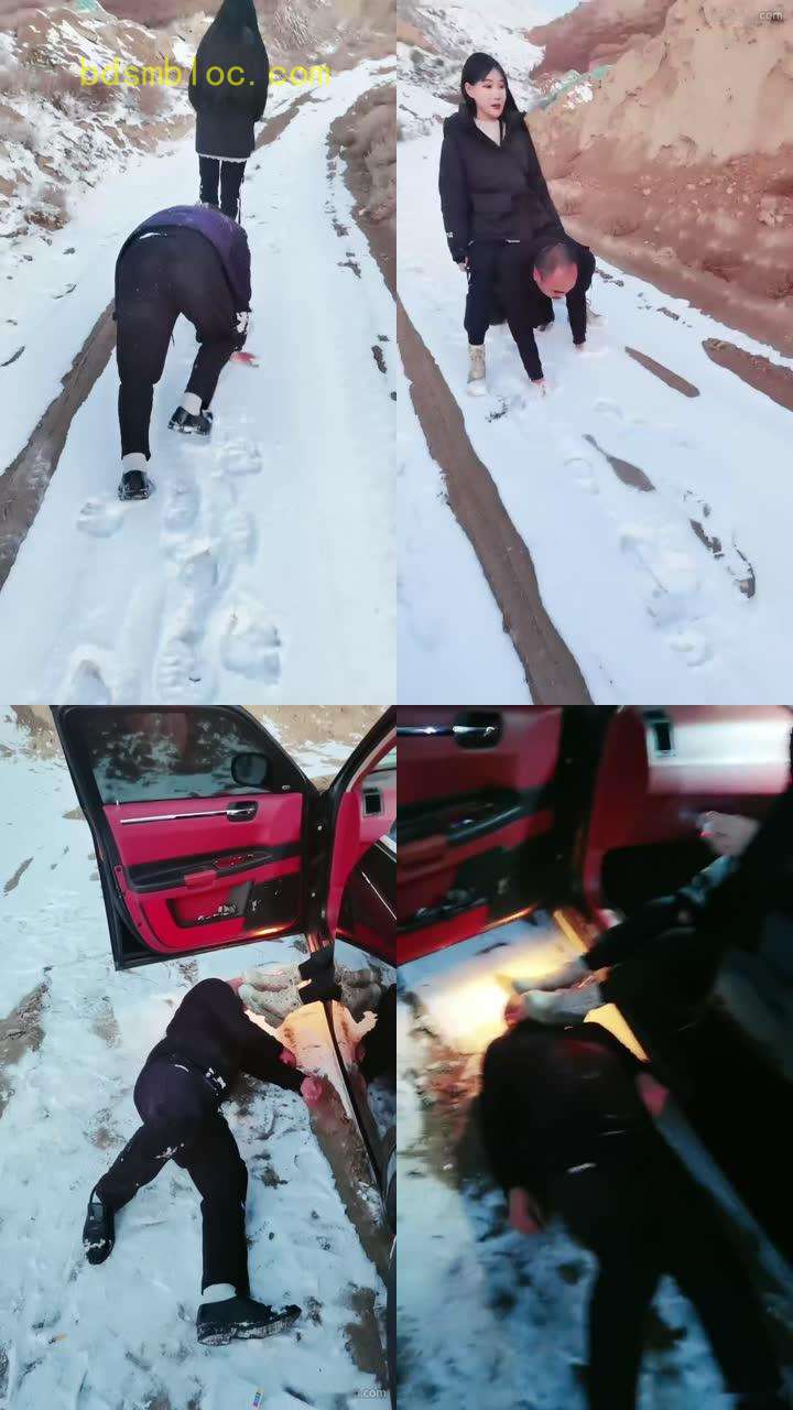 【西北傻子】雪地户外凌虐傻子