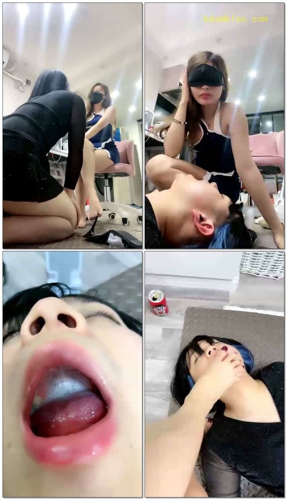 【上海悠悠】发骚的CD狗，贱到了极致，口水浓痰，耳光