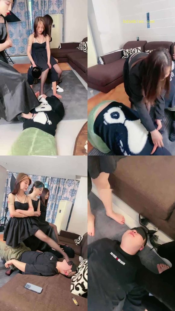 【领主老大】三位美女模特暴力虐杀