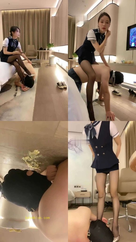 【筱月S】空姐虐狗封嘴添鞋钻夸吃垃圾