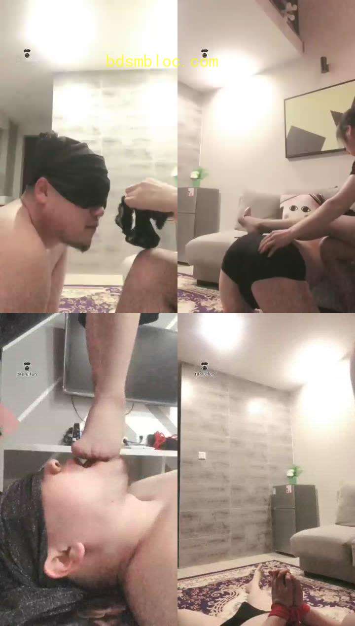 【丹丹】原味内裤羞辱灰丝深喉喂口水