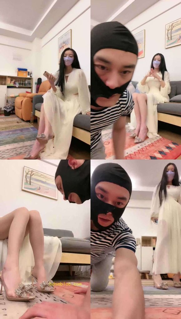 【奈奈】白衣裙 高跟下的脚奴
