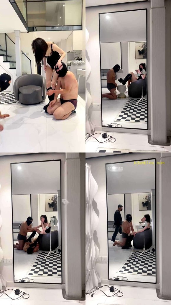 【青岛冰卿】双刑奴暴揍