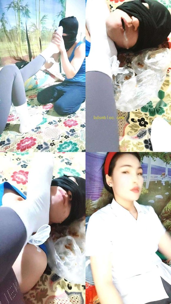 【银南女帝】白棉袜踩窒息狗吐奶狗