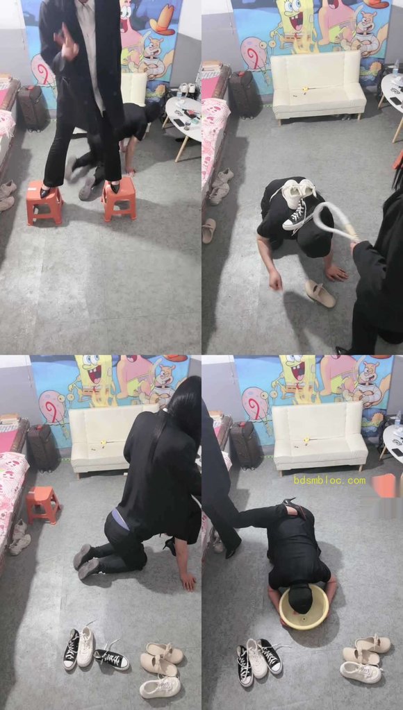 【大小姐】双S白领-抽耳光/转胯狗爬/高跟踩/人体鞋架/鞭打