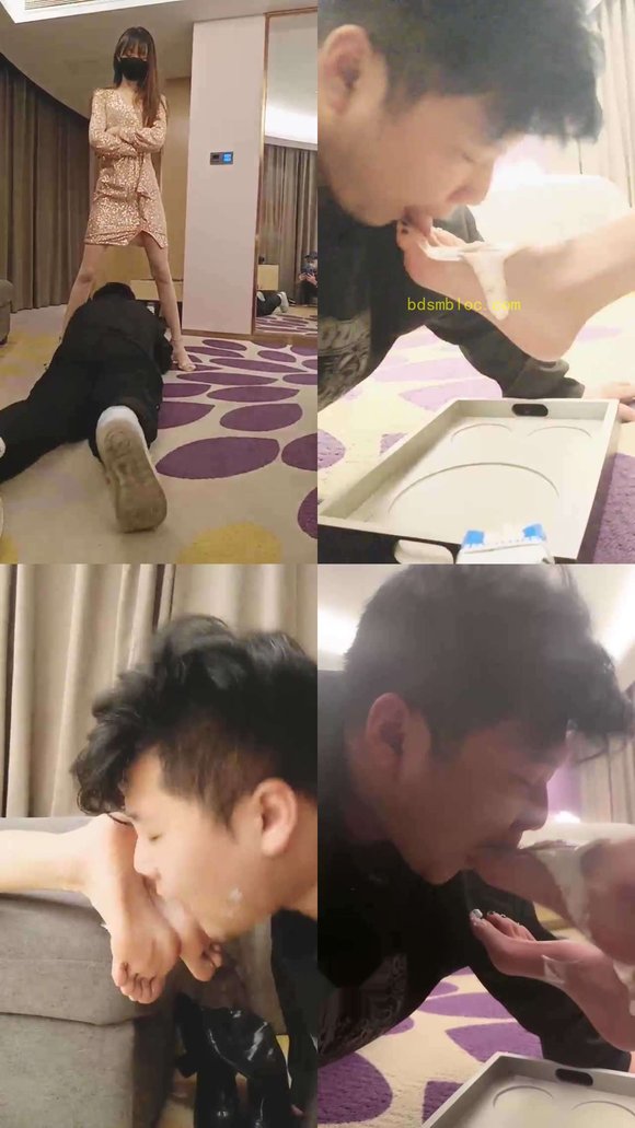 【美娜格格】逛街一天原味脚让狗品尝【双视角版】