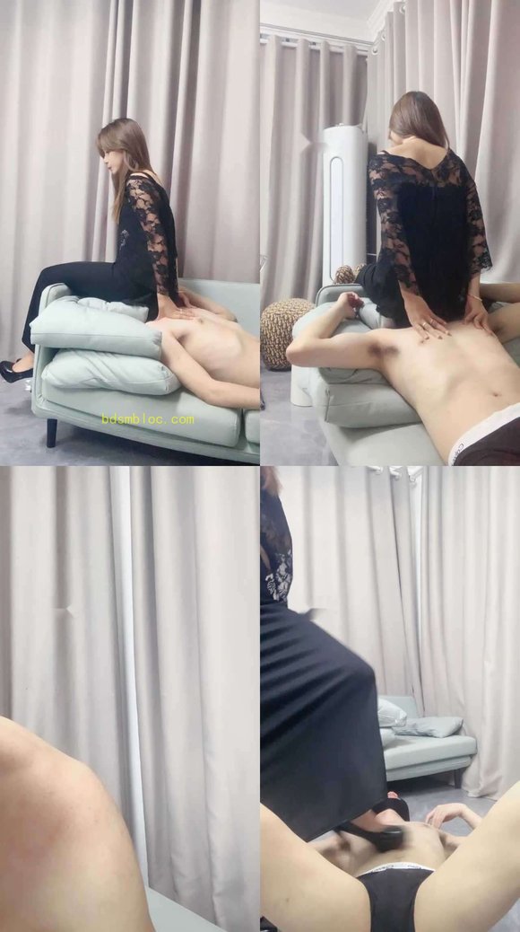 【橙子】坐脸窒息虐乳高跟踩