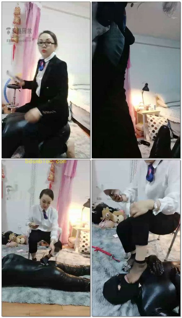 【乐爷】女上司oL狂踩男同事