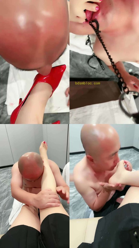 【踩你在脚下】红高跟脚下贱奴才