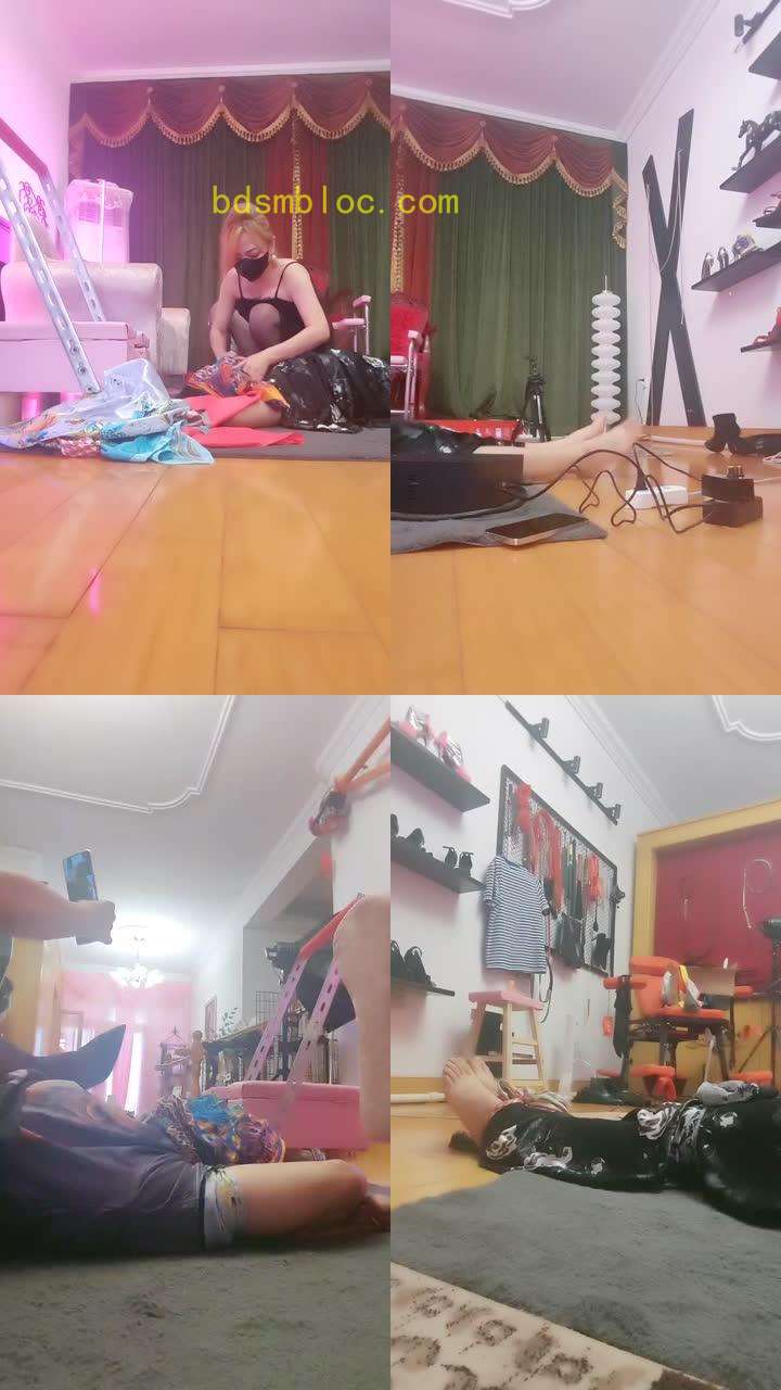 【依依东望】丝巾全包窒息虐