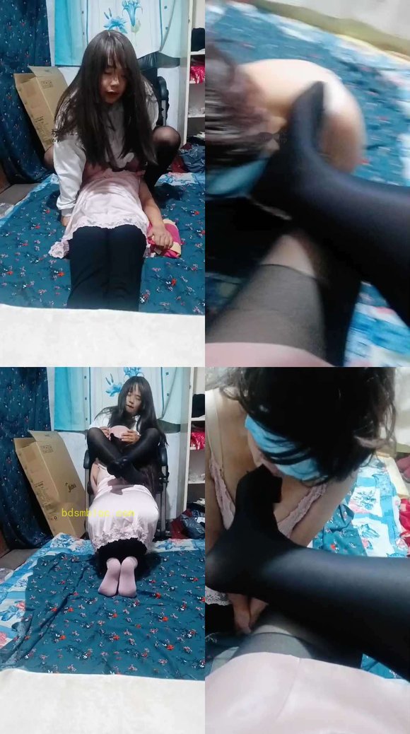 【伪娘和人妻】坐脸窒息/跪舔酸臭黑丝jio