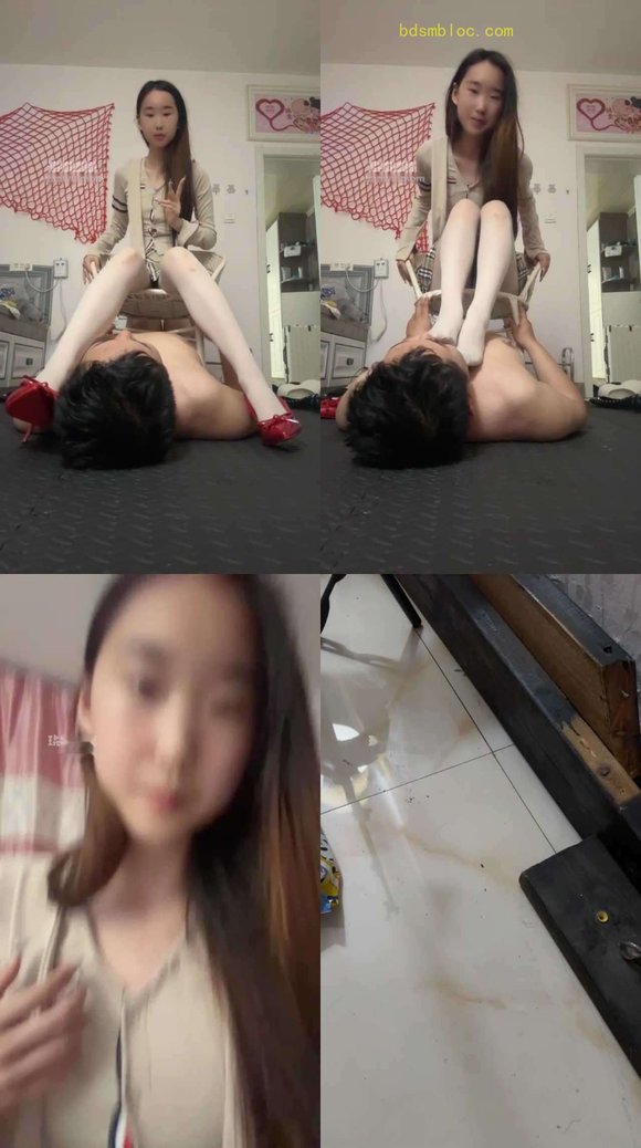 【艾斯s】调教sb贱狗脚耳光踩脸