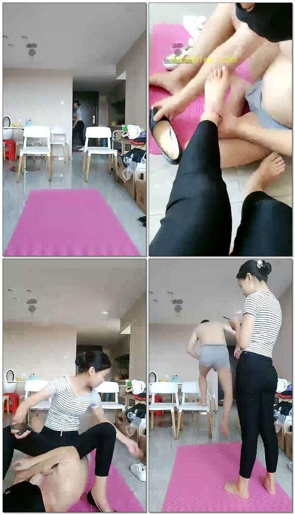 【小小小魔女S】青春运动装骑脖子虐钻胯踢裆