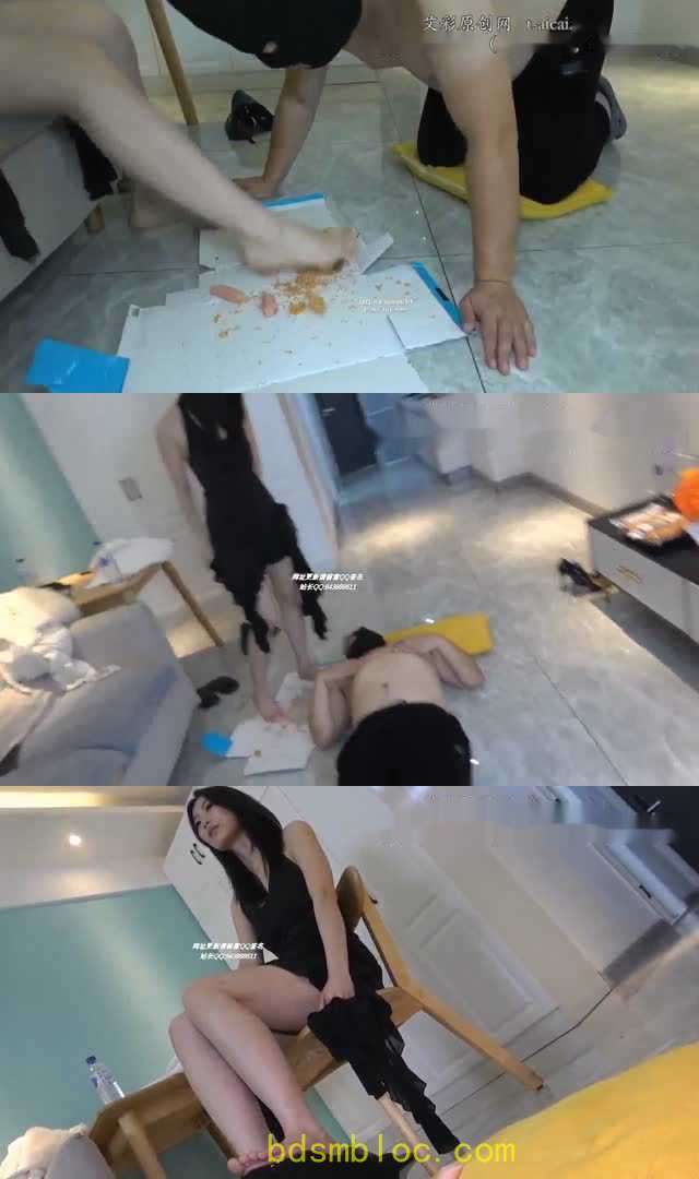 【璐璐】超嫩超白的美脚 牛奶踩食 喂给贱狗 舔食美足