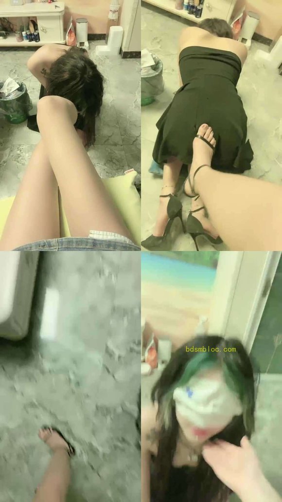 【安琪】你们的女神我的狗-舔脏鞋臭脚/裸足踩