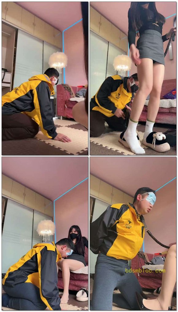 【伊晨s】外卖小哥的一天靴子踢档高跟鞋踩