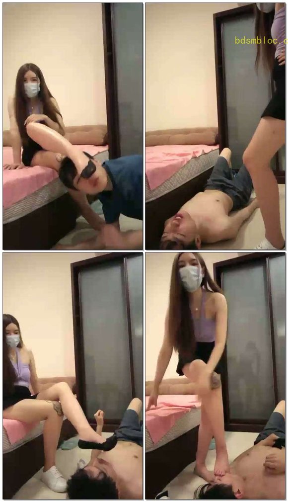 【黑甜女蒂S】在漂亮女主人的鞋上多留点口水作纪念