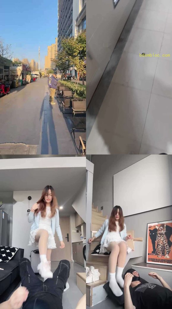 【狗哥】路边开发-小白鞋白袜踩踏/连环踢裆