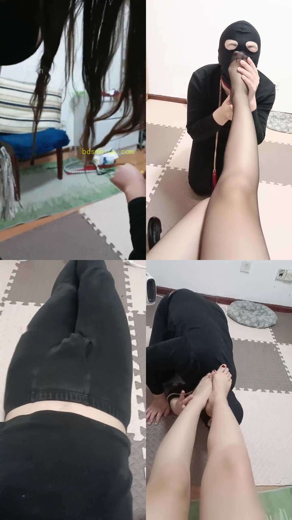 【平凡S】黑丝高跟玩虐宠物狗
