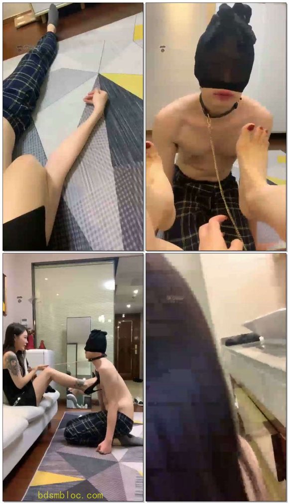【筱月】踩踏骑马舔脚羞辱