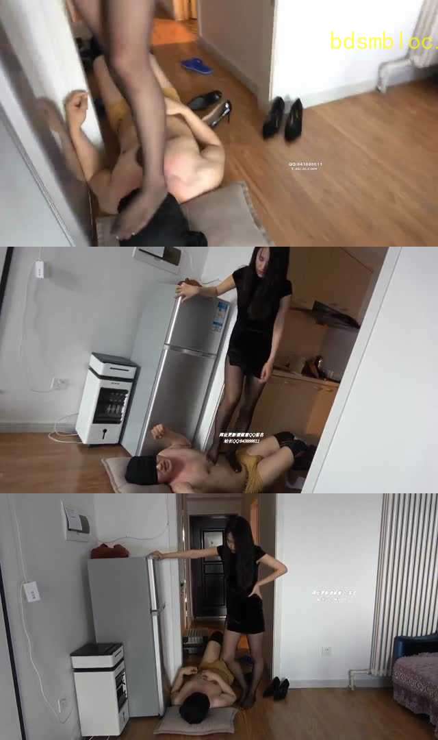 【失格】黑丝旗袍 狠毒踩踏狗脖子和狗脸