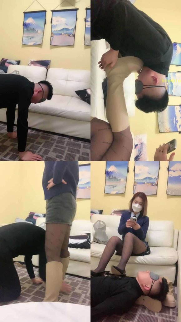 【伍玥S】学生主强迫老师舔脏靴子