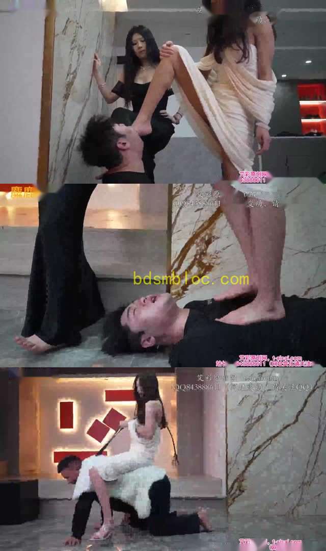 【麋鹿银儿】双S大美脚重度深喉窒息 全体重脚尖踩脖子
