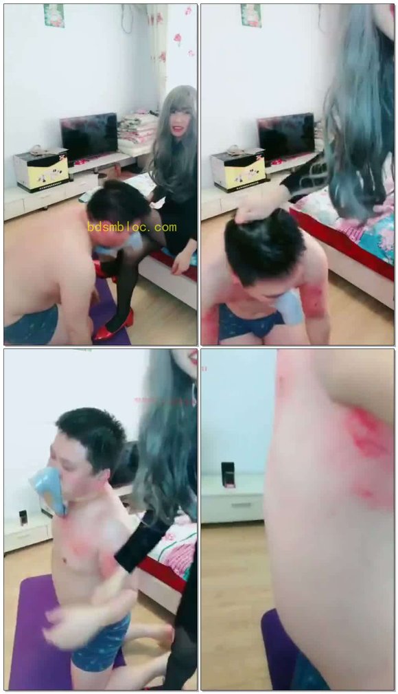 【桃子女王】堵嘴闻鞋拧烂小贱货