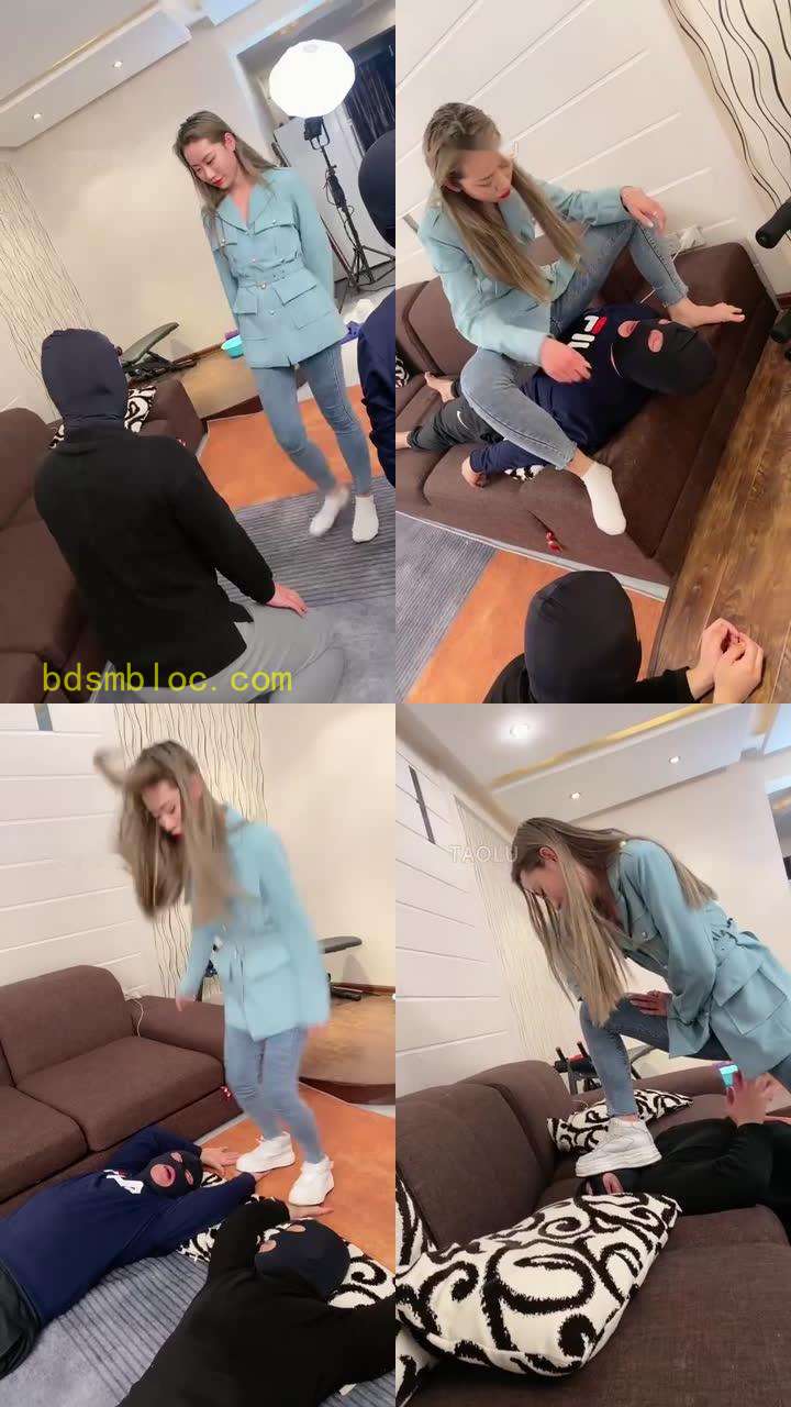 【二宝】运动鞋白袜女神超暴力踢踹