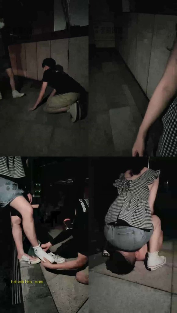 【花花】户外调教一起来犯贱