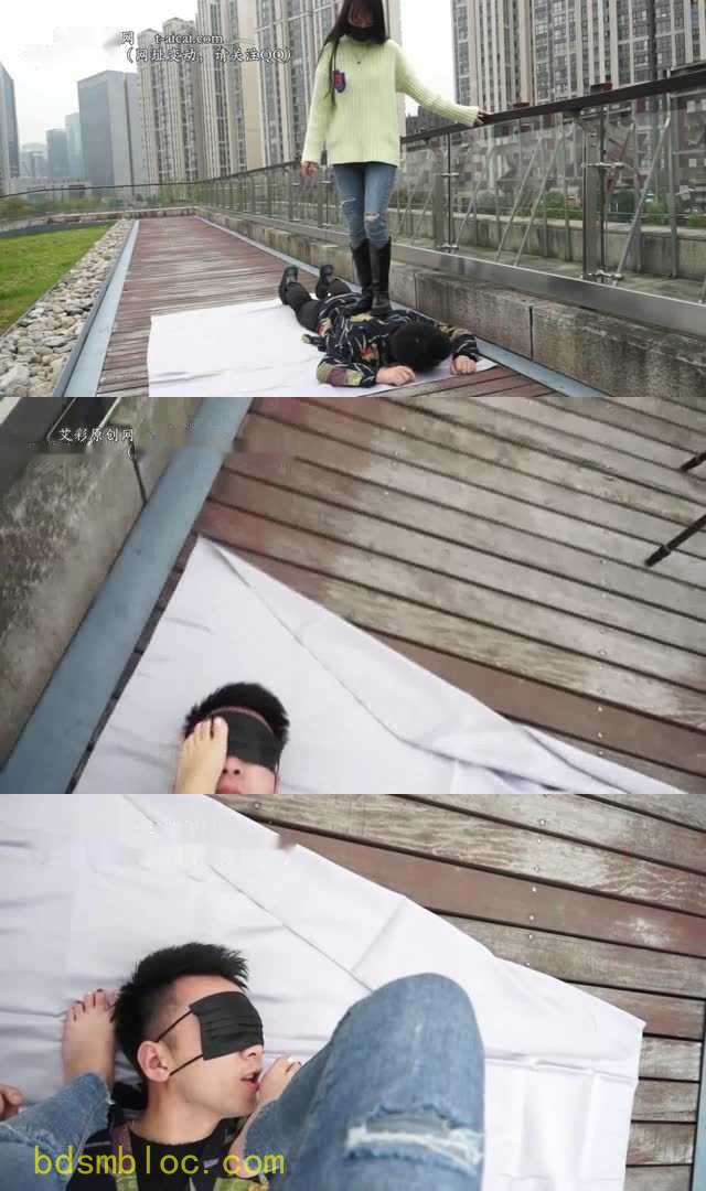 【黑丝诱惑】【姣姣】姣姣室外公园首次被舔脚