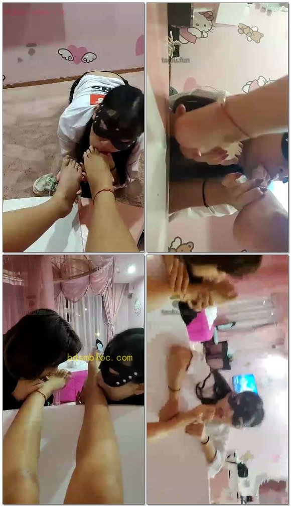 【女M安小可】和两个素人变成双女m好突然