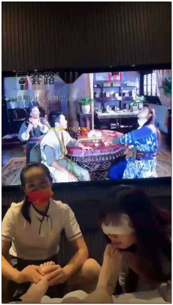 【橘子没输S】调教带女慕回访足浴店
