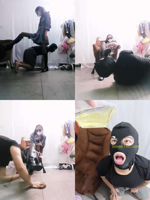 【九儿】骑马转胯/抽耳光/长靴黑丝踩虐/赏赐圣水