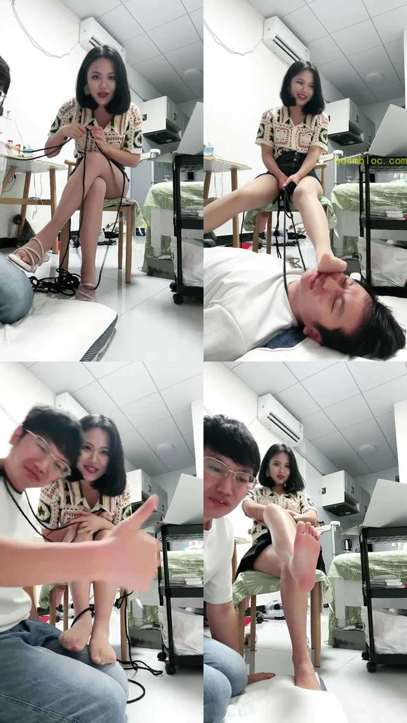 【栀子女王】陪主人直播被虐废